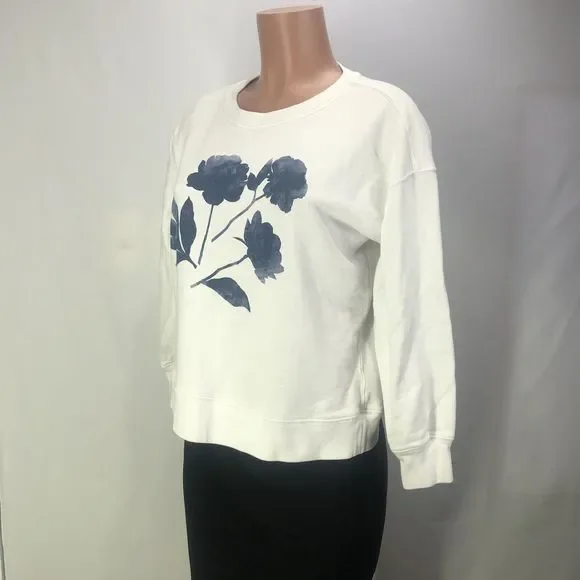 J.Crew Sweater White Knit Cotton Crew Women's XSMALL White - Picture 12 of 15